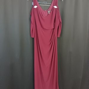 Macy's Wine Evening Dress 22W